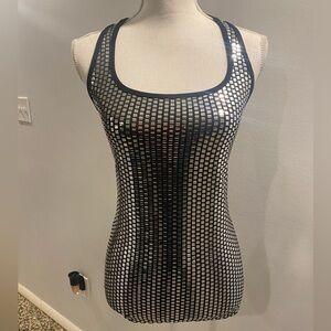 {MM MM MM} Sequin Sleeveless Blouse